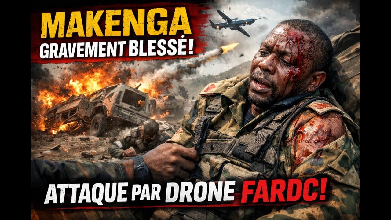GEN MAKENGA GRAVEMENT BLESSÉ À RUBAYA, SON CORTEGE A ÉTÉ ATTAQUÉ PAR LE DRONE! RUBAYA ENCERCLE ...