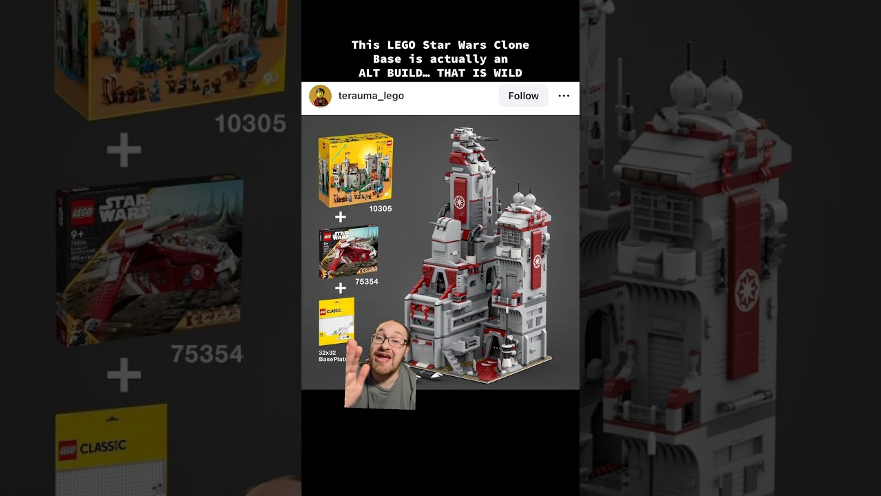 This LEGO Clone Base is ACTUALLY AN ALT BUILD! #lego #legos #legostarwars #starwars #legosets #toys