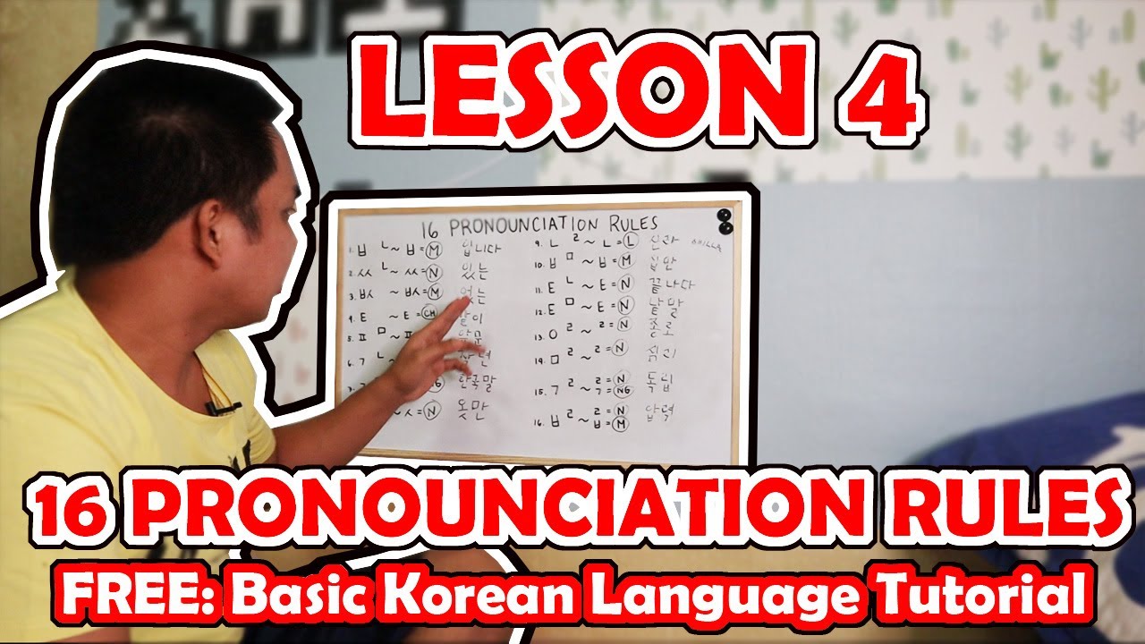 BESHIEWAP 004 Korean Language Tutorial | 16 Pronounciation Rules | South Korea | Eps Aspirant