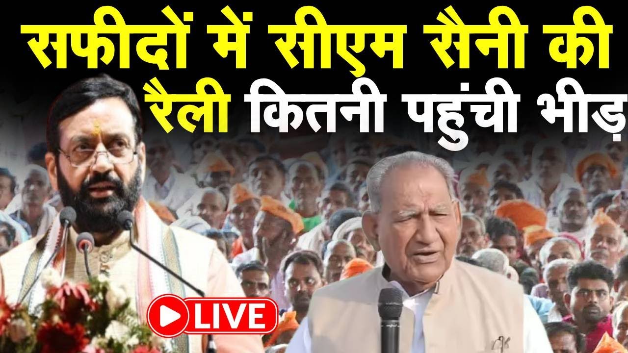 CM Saini Rally Live: Jind के Safidon में BJP की रैली, देखिए कितनी जुटी भीड़? | City Tehelka