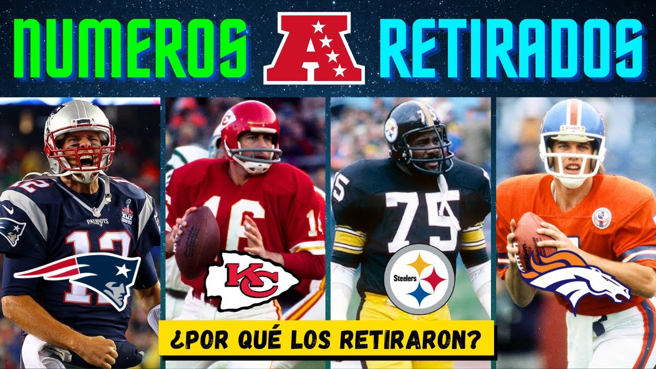 TODOS los NÚMEROS RETIRADOS NFL | Conferencia Americana