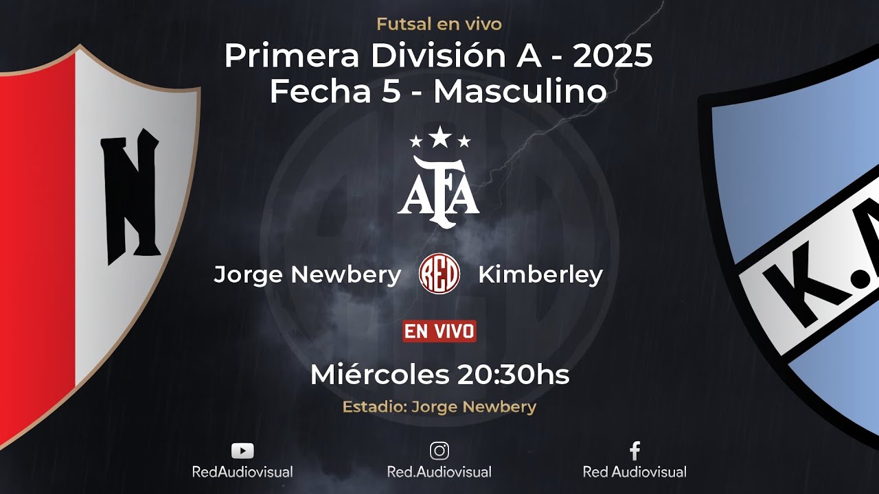 🔴 Jorge Newbery vs Kimberley - Fecha 5 - Primera División A - Futsal AFA 2025 - Masculino