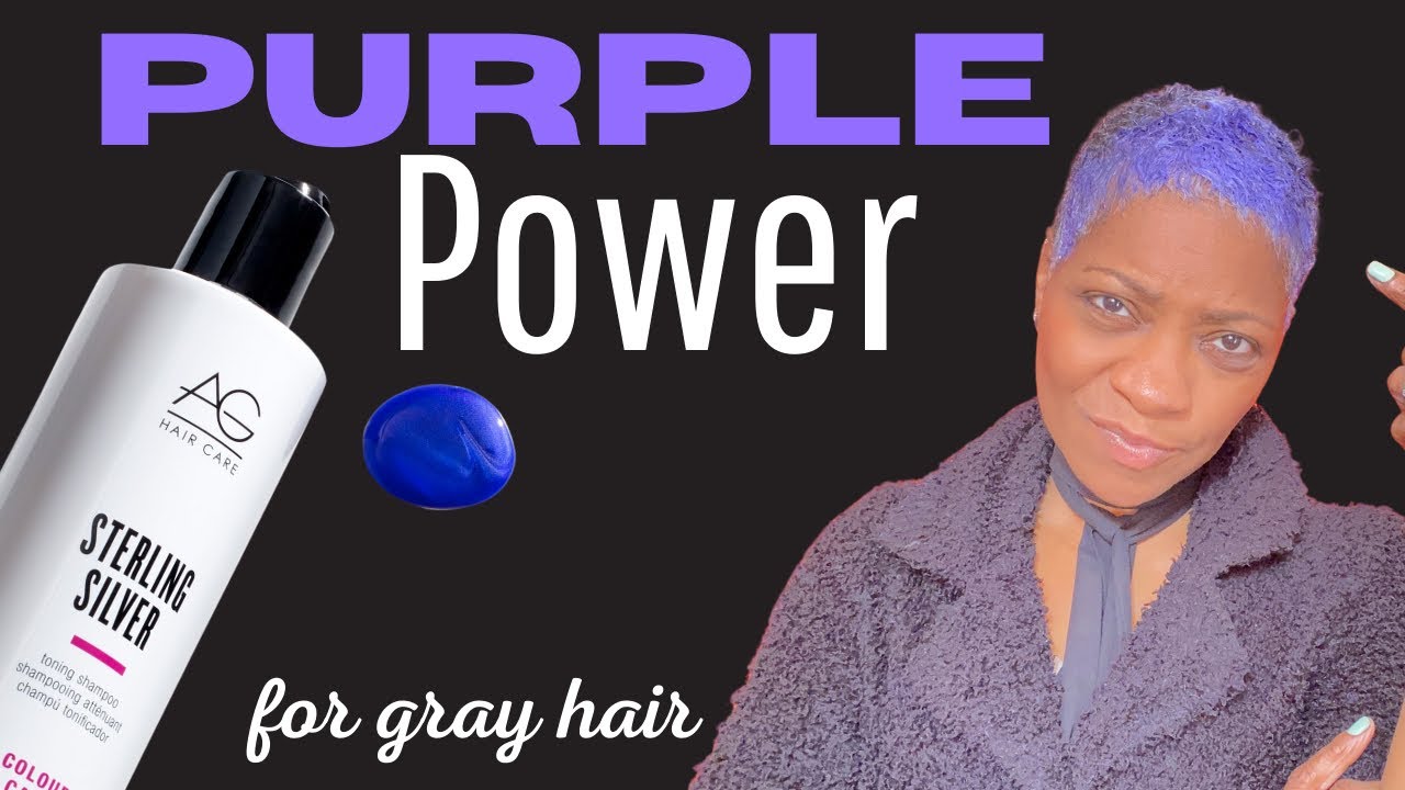The Best Purple Shampoo AG Sterling Silver | used after relaxing grey hair