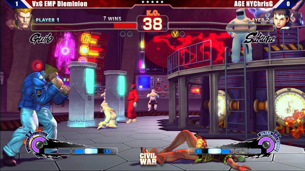 SSF4 AE2012: Grand Finals VxG EMP Dieminion vs AGE NYChrisG - Civil War 5 Tournament