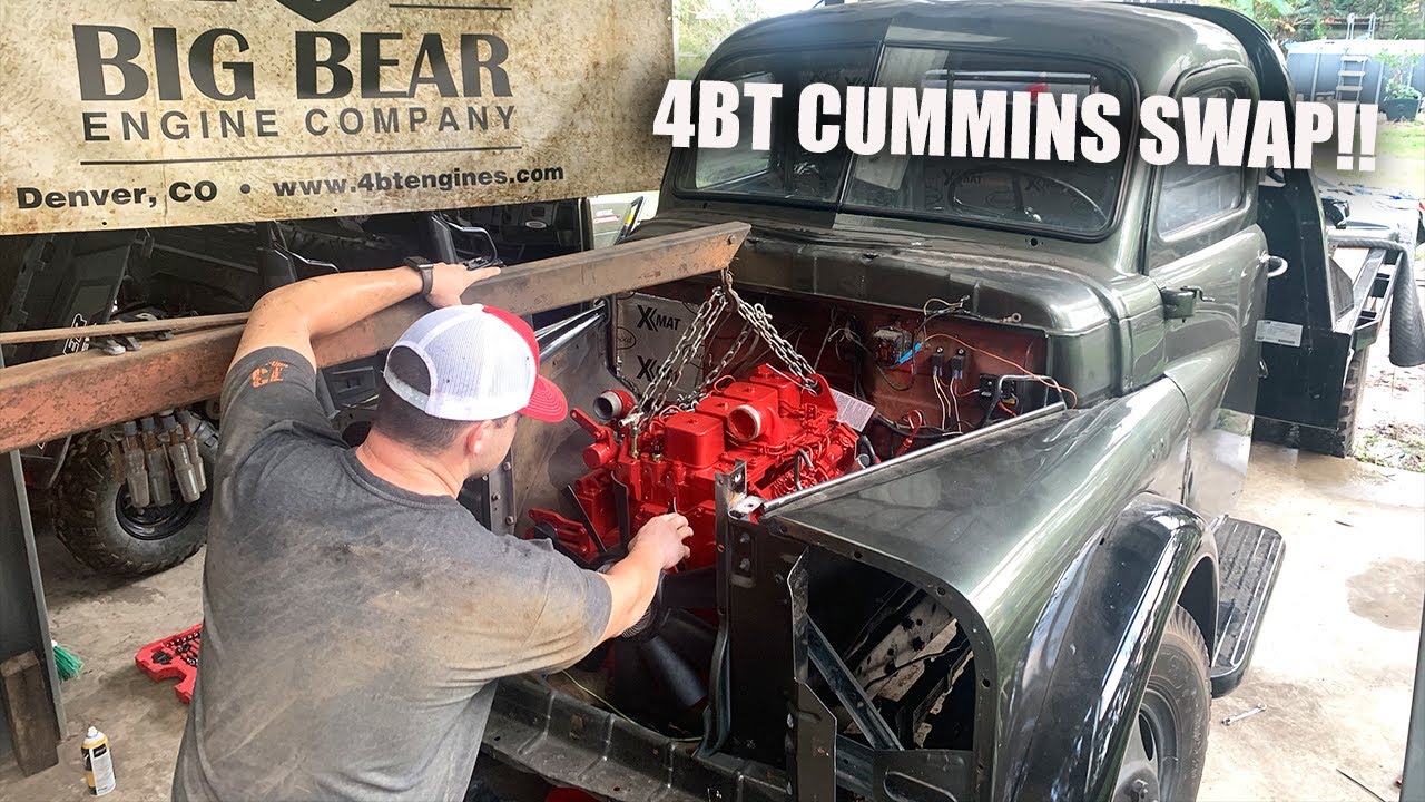 70 Year Old Dodge Farm Truck Gets New 4BT Cummins Diesel Engine!! Straight Ripper!!