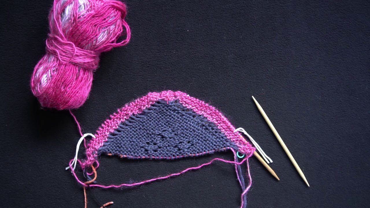 Half Hap Shawl Lesson 2, Old Shale Lace Border