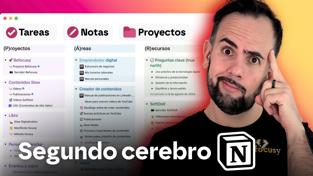 Segundo Cerebro Digital en Notion (Tutorial completo en espa&ntilde;ol) + Plantilla gratis