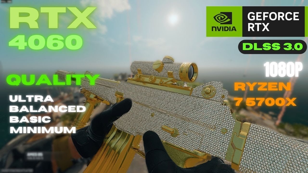 RTX 4060+Ryzen 7 5700x Test in Rebirth Island Warzone/1080p & DLSS 3.0