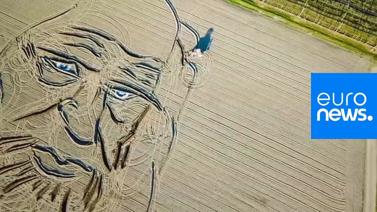 Watch: Leonardo da Vinci renaissance as painter&rsquo;s portrait ploughed in field