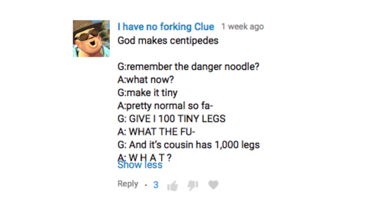 God Creates Quite Some More Animals [Written By Youtube Comments]