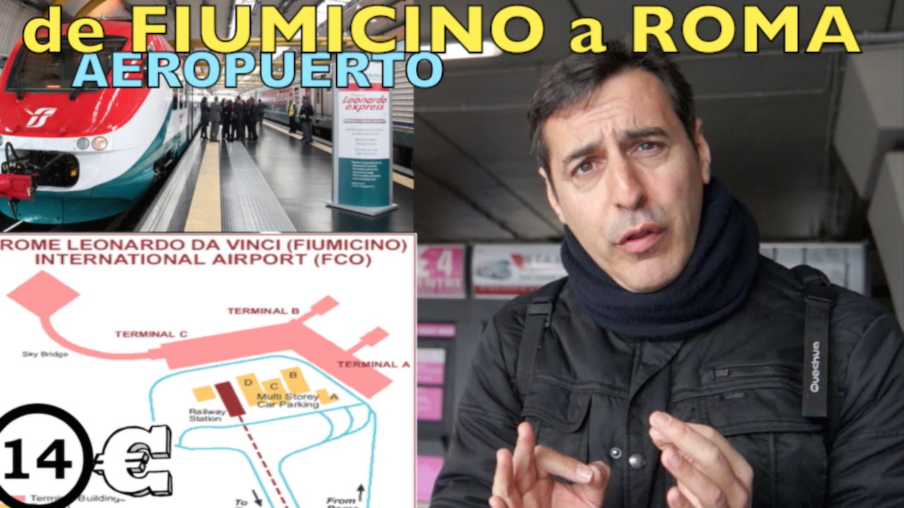 Aeropuerto Fiumicino a Roma Cómo ir (MibauldeblogsTV)