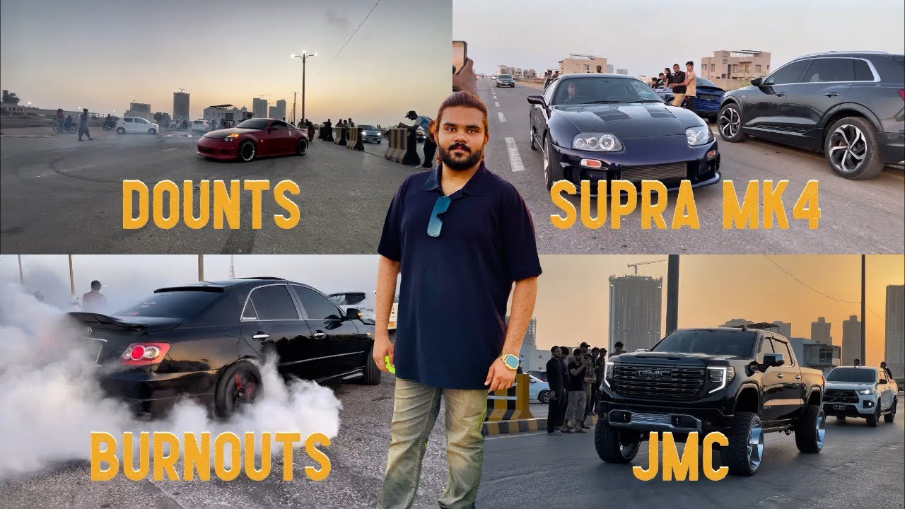 Nissan 350-Z Nay Donuts karwa k Maza Karwadia |Karachi Track| |Sehban Vlogs|