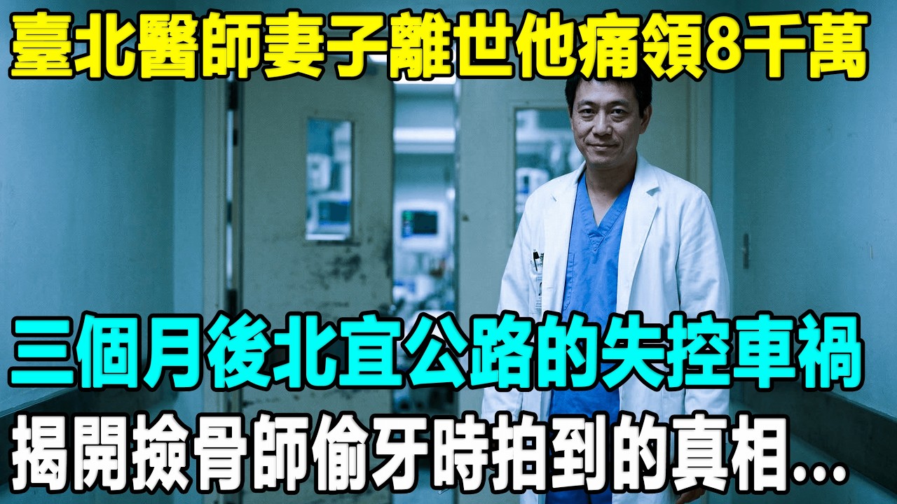 臺北醫師妻子離世他痛領8千萬，三個月後北宜公路的失控車禍，揭開撿骨師偷牙時拍到的真相...