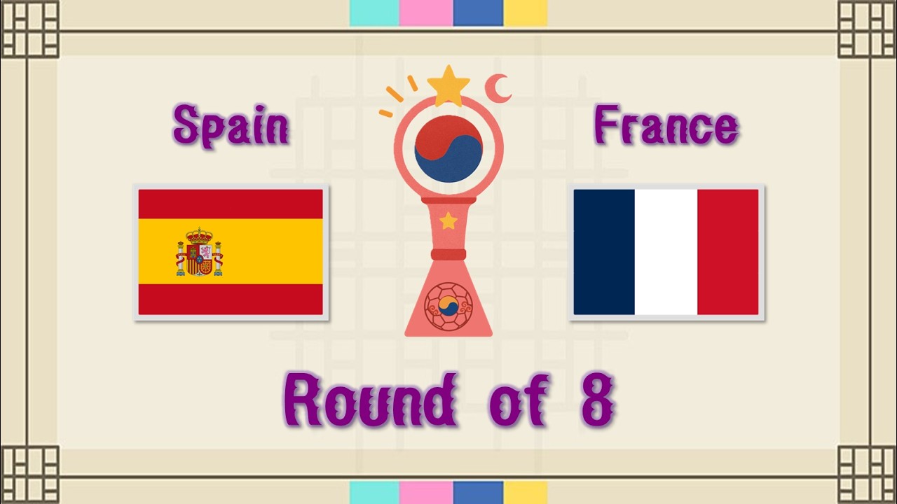 Spain vs France | Round of 8 | 7th World Cup South Korea | PES2021