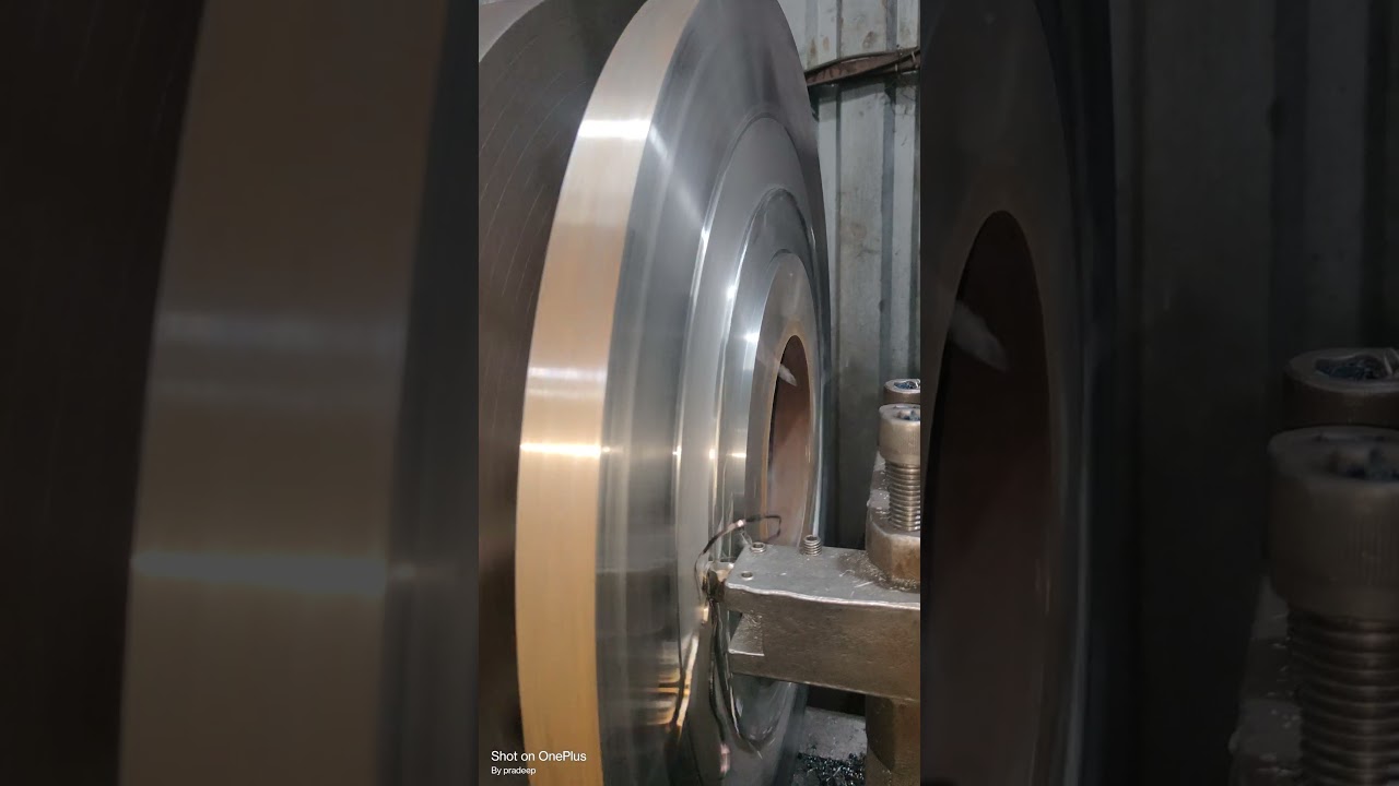 flange turning #machine #machinetool #turningmachine #manufacturingequipment #diy