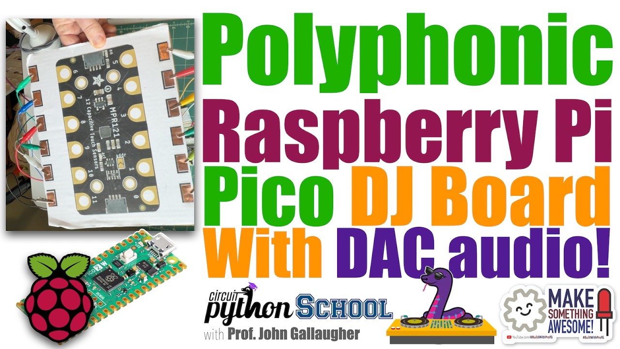 Build a Polyphonic DJ Board for Raspberry Pi Pico (CircuitPython School)