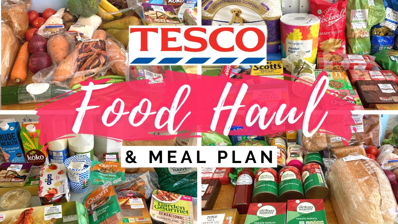 TESCO HOLIDAY FOOD HAUL 2022 | TESCO GROCERY HAUL FOR FAMILY OF THREE | WEEKLY FOOD HAUL UK