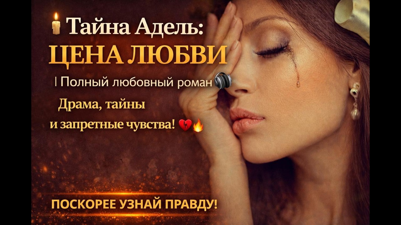 🕯️ Тайна Адель: Цена любви ДО КОНЦА | Полный любовный роман 🎧 Драма, тайны и запретные чувства! 💔🔥