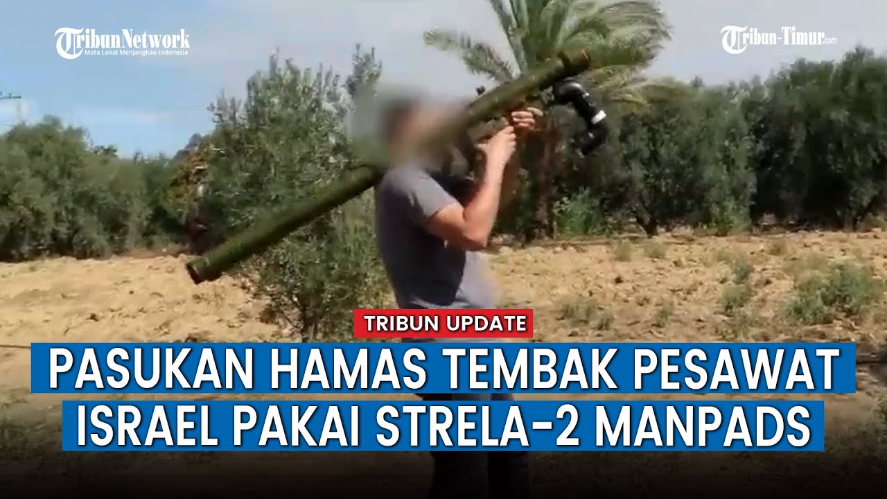 Detik-detik Pasukan Hamas Berupaya Tembak Pesawat Tempur Israel Pakai Rudal Panggul