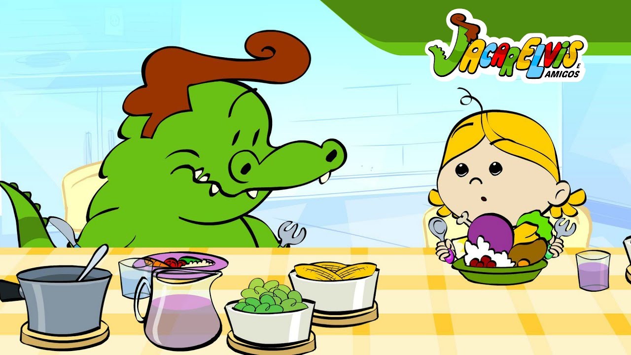 🍎 Desenho Infantil ♫ ♪  Papa-Tudo - Jacarelvis e Amigos Vol. 1