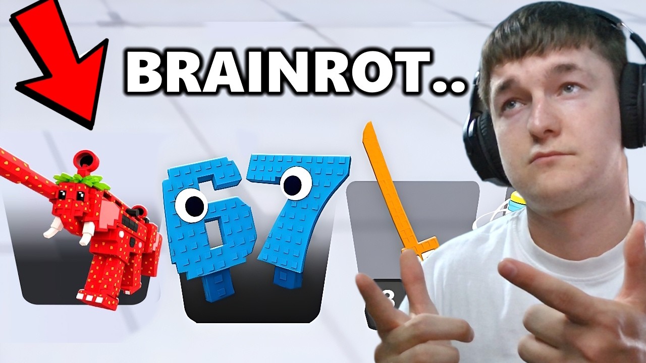 Am Jucat cu ARME de BRAINROTI in Roblox RIVALS...