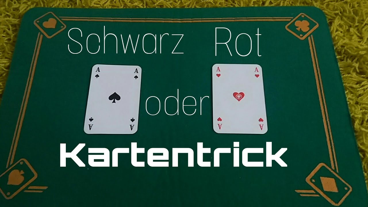 Rot oder Schwarz?! Du entscheidest!!! Kartentrick mit Mega Verblüffung 😱