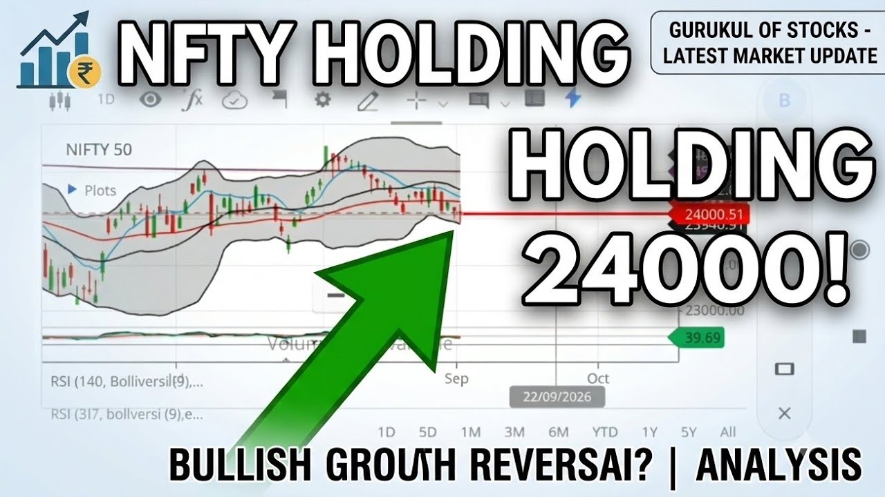 Nifty 50 Holding 24,000 Support | Next Move Big Rally or Breakdown?