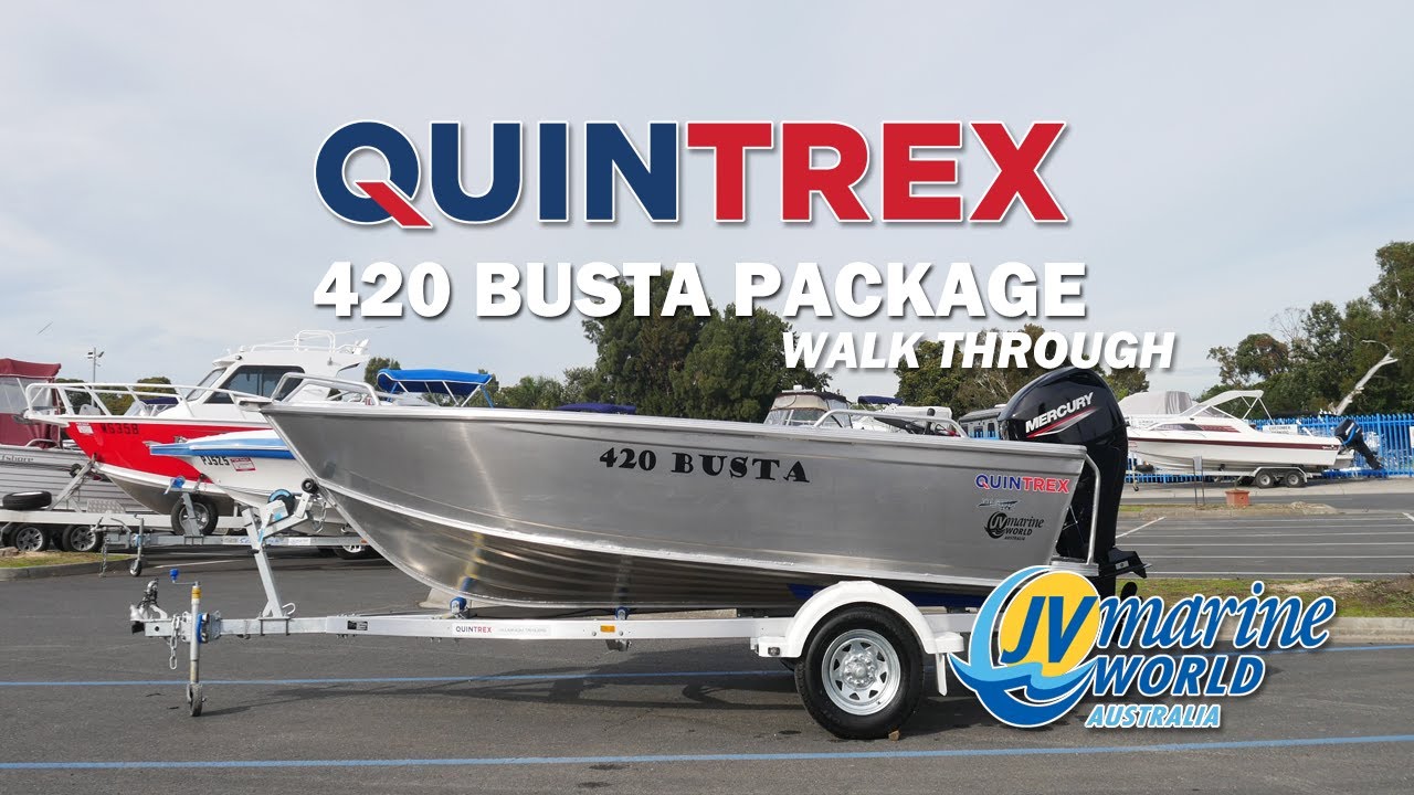 Quintrex 420 Busta - Available at JV Marine World