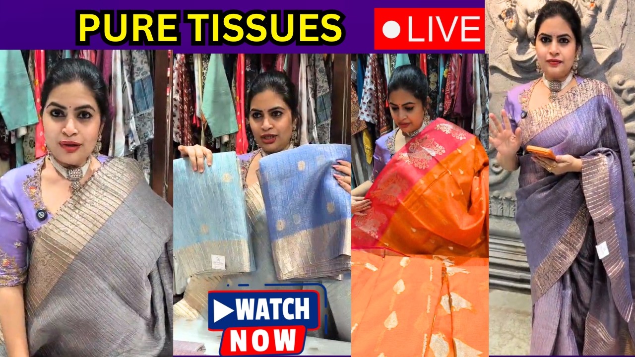 MRP 5500 Sale 2999  PURE TISSUES  | | Deepthi Ganesh Label |   @brideessentials  #shopping #saree ​
