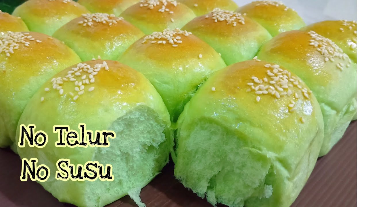 Resep Roti Pandan Lembut Tanpa Susu dan Telur‼️Roti Sobek Pandan