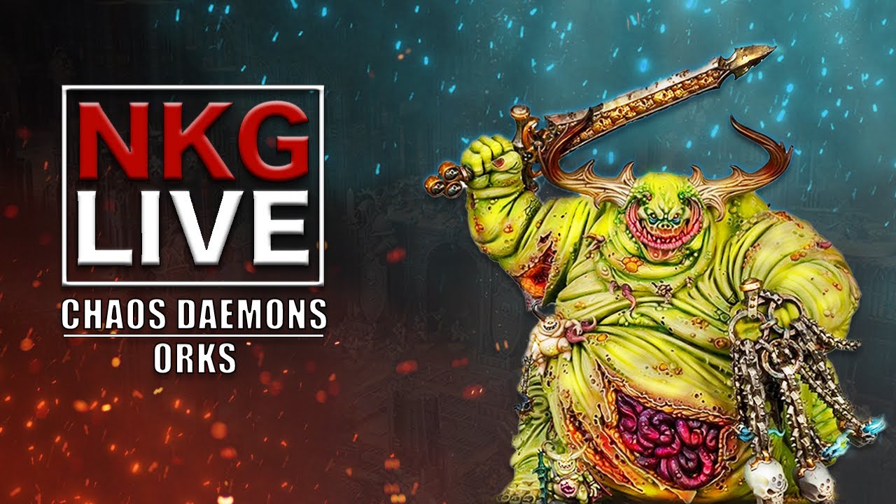 Chaos Daemons vs Orks - Warhammer 40k Battle Report |NKG Live