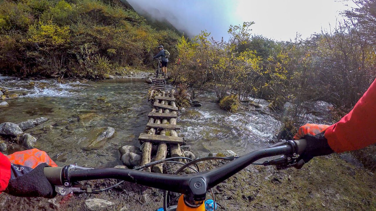 That bridge is totally rideable! (No, it's not) | Mountain Biking Tibet Part 8