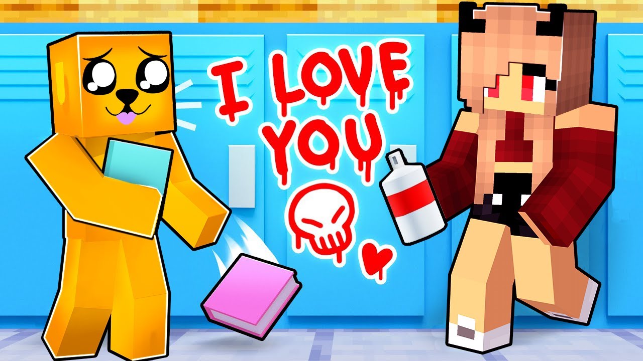 MOJE &Scaron;IKAN&Aacute;TORKA M&aacute; Na mě CRUSH Ve &Scaron;KOLE v Minecraftu!💀😍