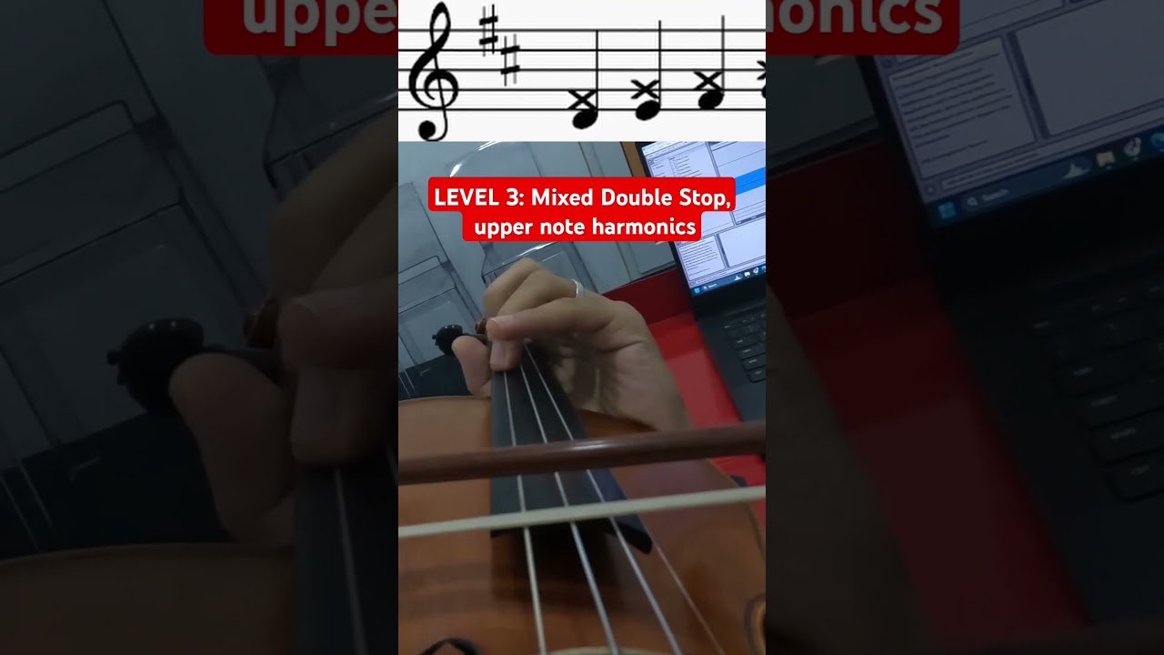Roman Kim Harmonics in 3 different levels #violin #practice #violinist