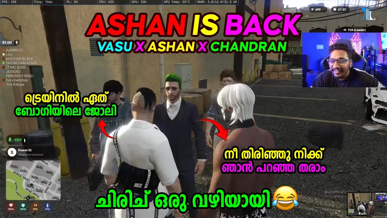 ASHAN IS BACK 🔥🤣 ASHAN X CHANDRAN X VASU 🤣 ചിരിച്ചു ഒരു വഴി ആയി 🤣