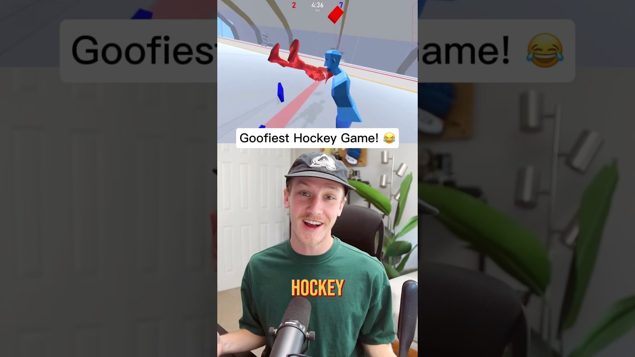 Have you tried this physics based hockey game? (Game name: HQM)  #hockeyvideogame #kazxi