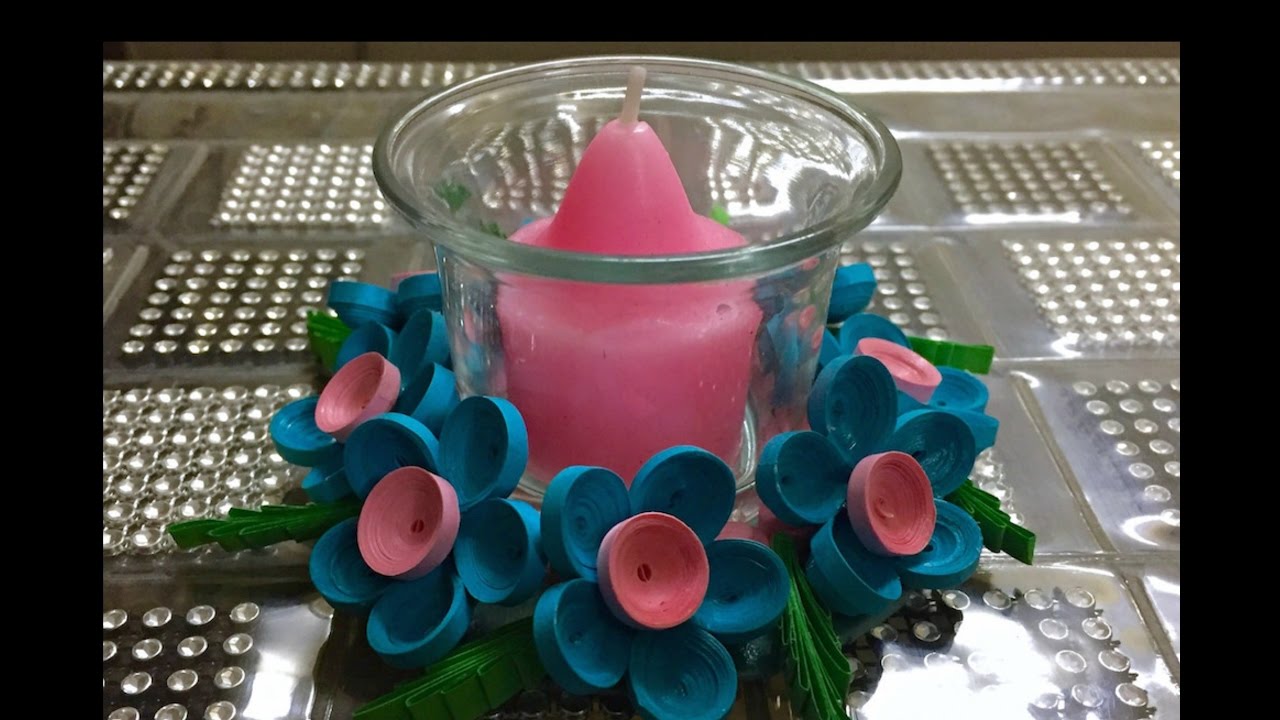 DIY Quilling Candle Holder #19|Diwali Decor