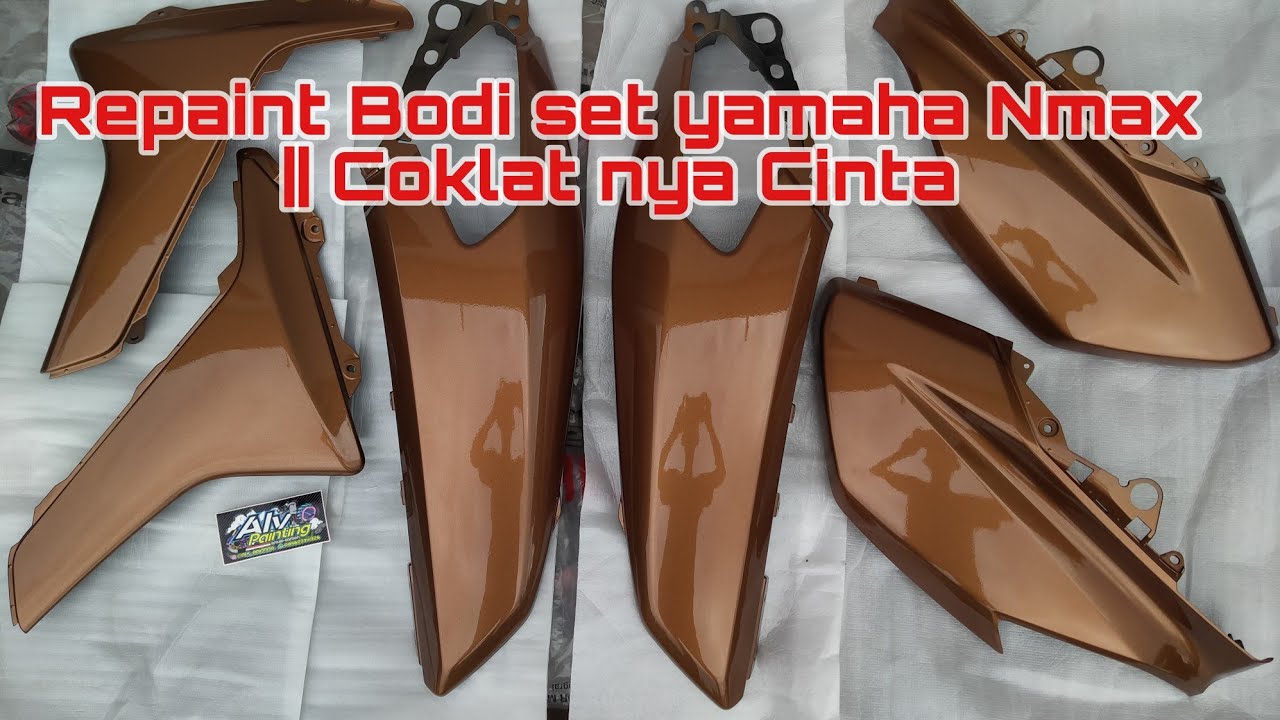 Repaint bodi set yamaha Nmax || Warna Coklat nya Cinta 🤩🤩