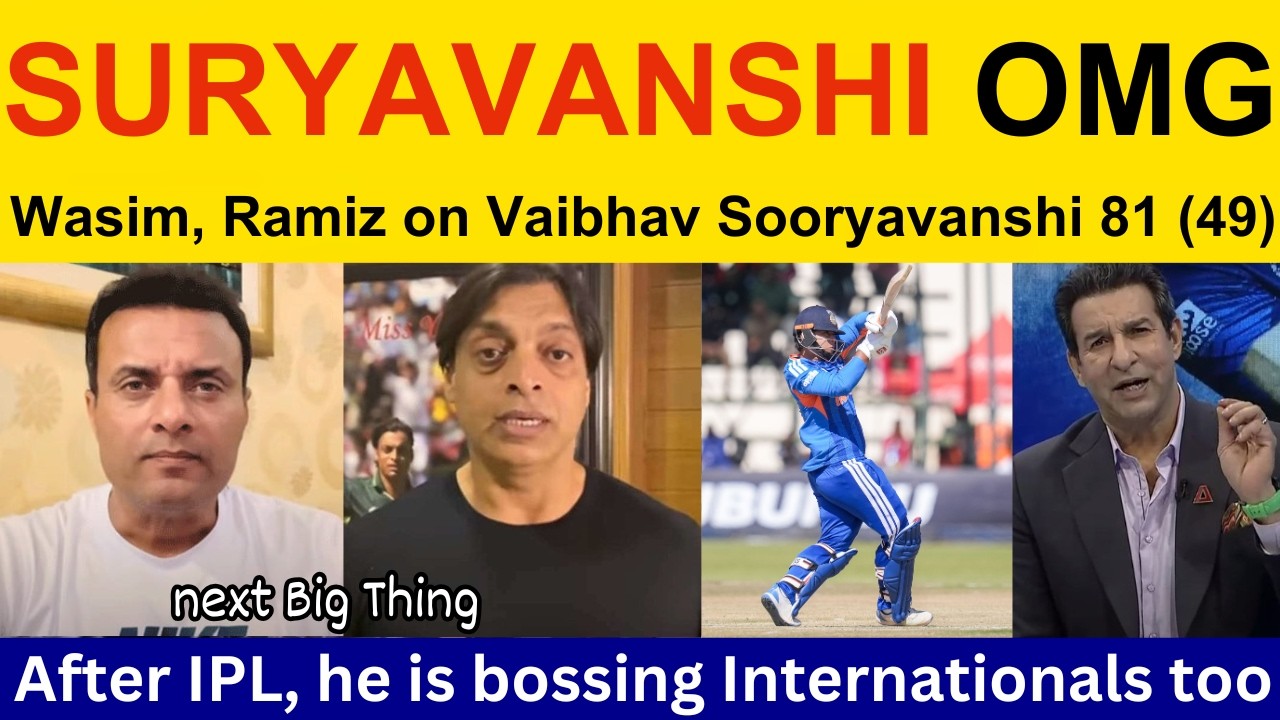 Pak media getting fan of Vaibhav Suryavanshi 81 (49) today | Vaibhav Sooryavanshi batting Pak react
