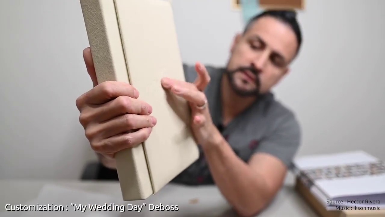 Hand Made Wedding Album - Premium Luxe Padding Leatherette Layflat Phoo Book