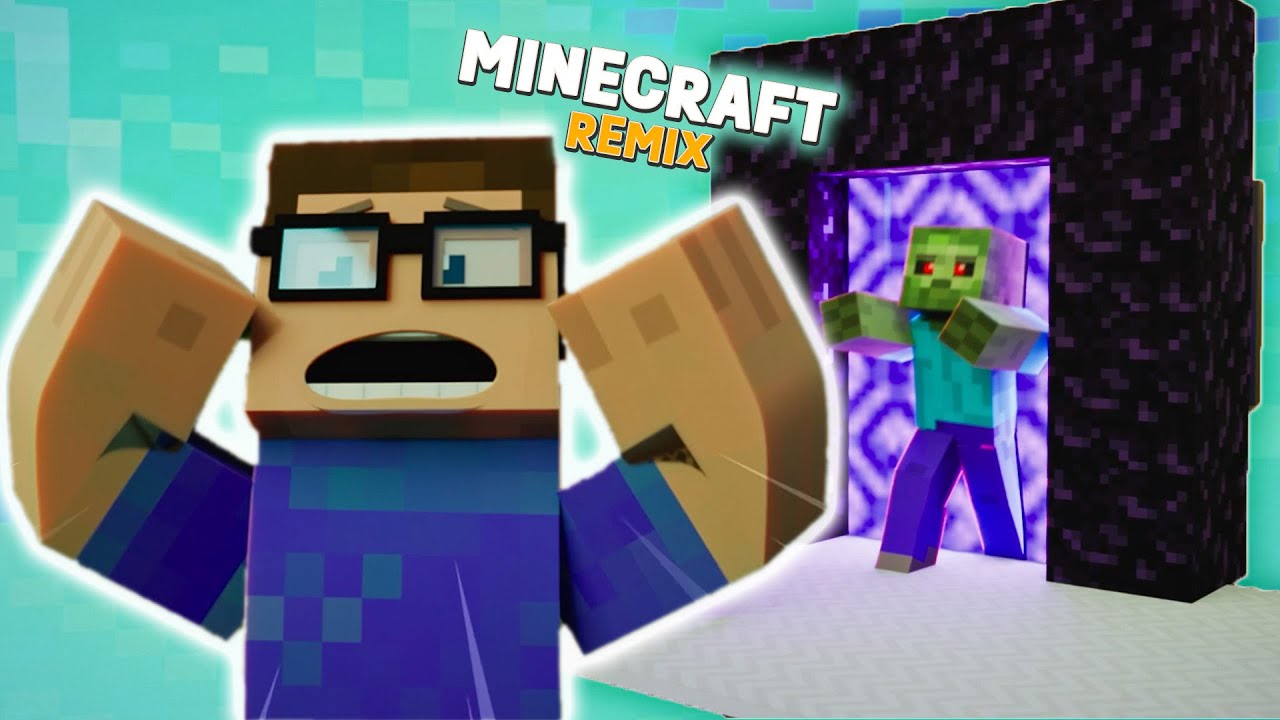 Zombies In The Garden! | Minecraft REMIX For Kids | Nookaboos