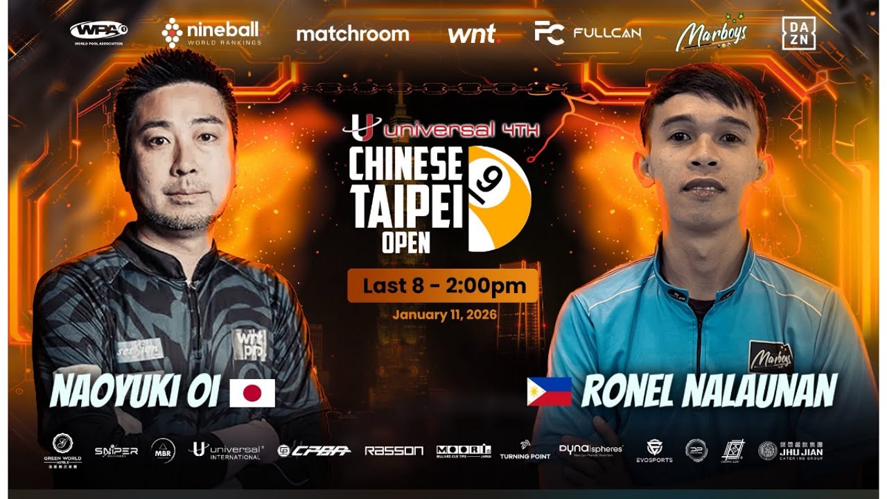 Naoyuki Oi🇯🇵VS🇵🇭Ronel Nalaunan universal Chinese Taipei Open