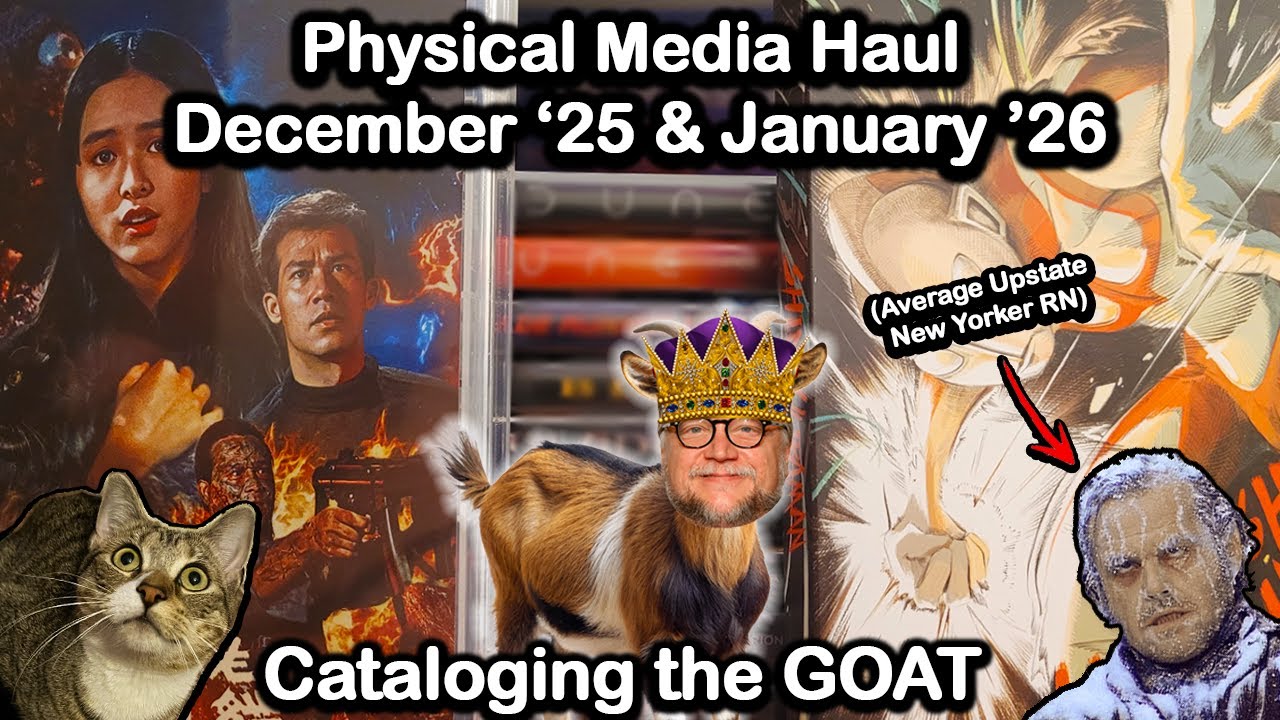 Physical Media Haul Dec '25/Jan '26 (Horror/Sci-Fi Bangers, and cataloging the GOAT).
