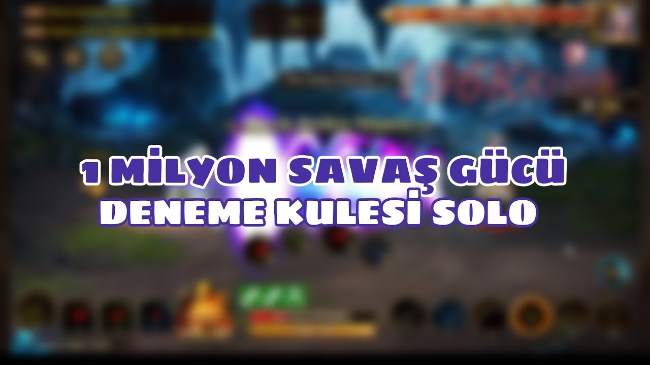 Wartune Ultra - 1 Milyon Savaş Gücü! Deneme Kulesi SOLO