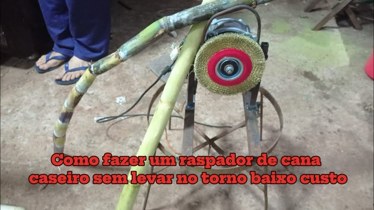 Como fazer um raspador de cana caseiro sem levar no torno baixo custo