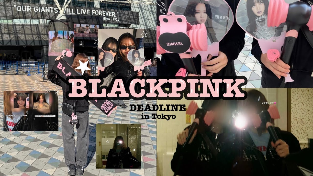 Vlog:)BLACKPINK LIVE Vlog🖤🎀3日間参戦記録໒꒱⟡.·