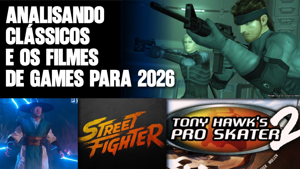 LIVE #34 | ANALISANDO CLÁSSICOS | TRAILERS STREET FIGHTER - MORTAL KOMBAT