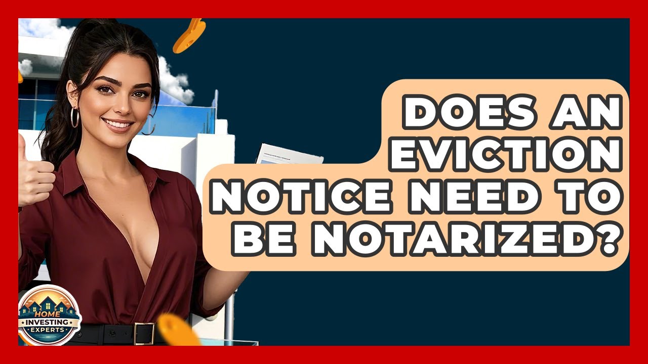 Does An Eviction Notice Need To Be Notarized? - Home Investing Experts