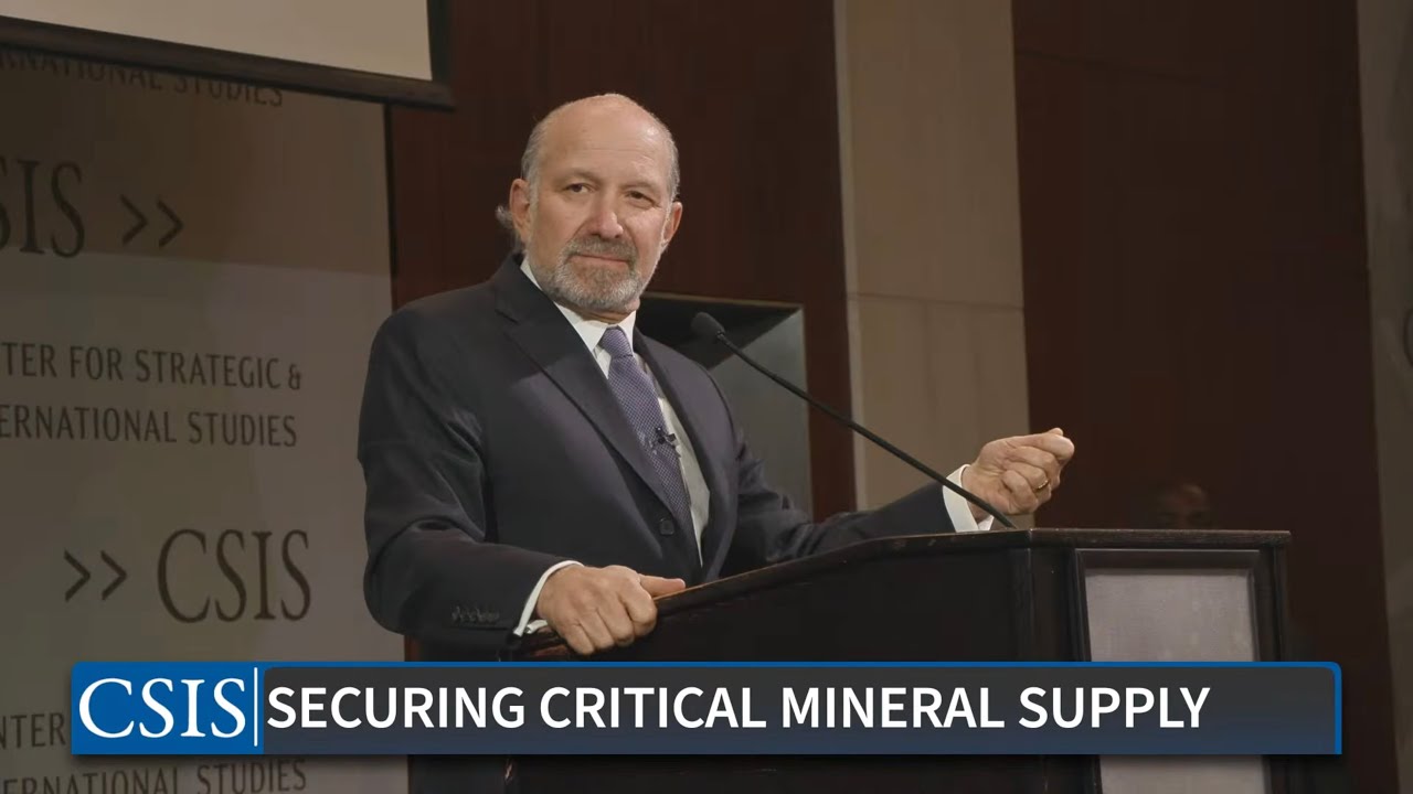 Keynote with Secretary of Commerce, Hon. Howard Lutnick | Securing Critical Mineral Supply