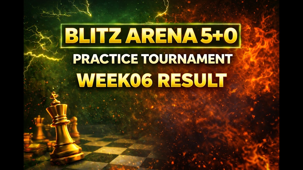 Week06 Result | Blitz Arena 3+0 | Practice Unrated | Technuz Chess Live |♟️ Chess.com